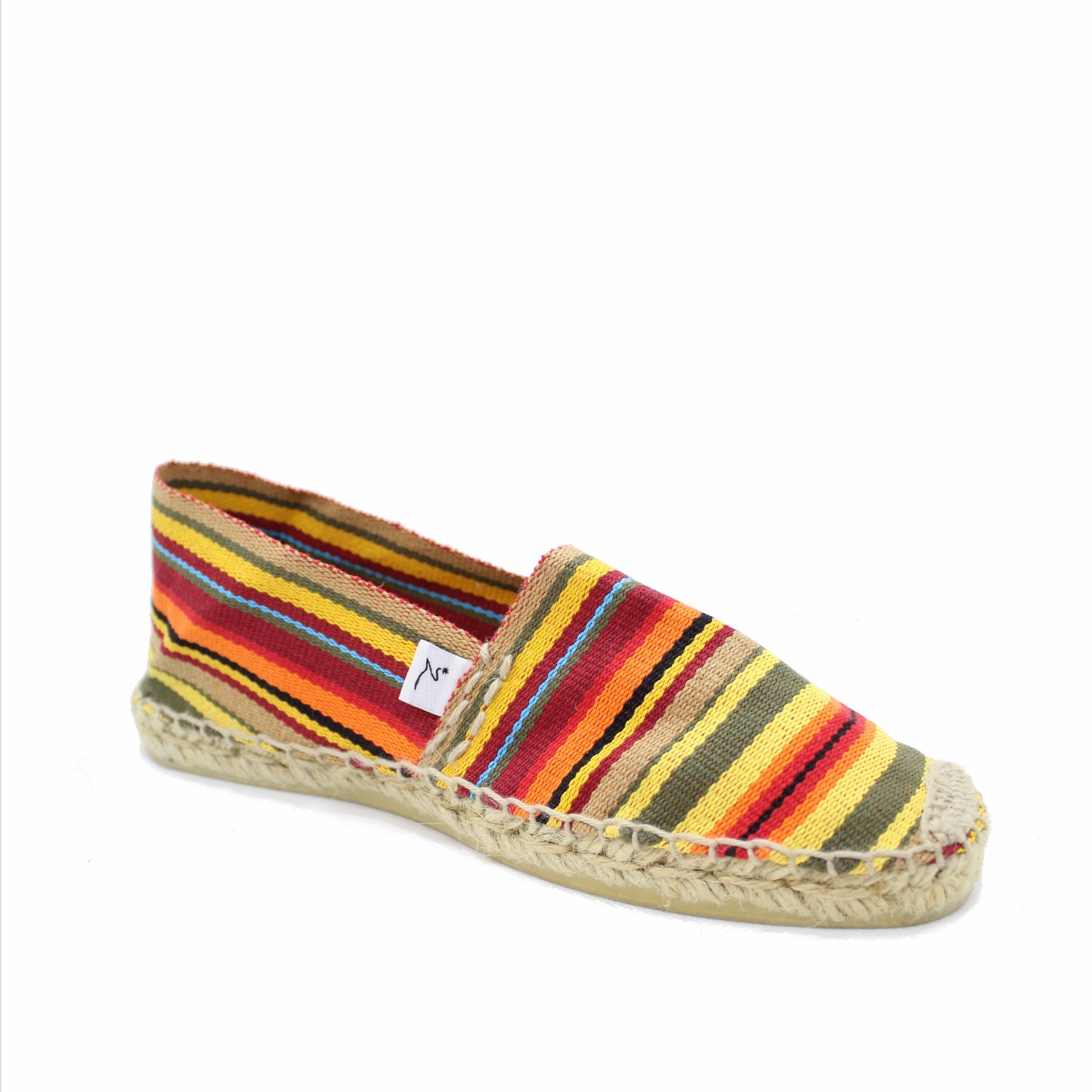 Espadrille rayée ALAMAK - Pointure : 39, Couleur : Orange, Imperméabilisation (+6,00€) : Non