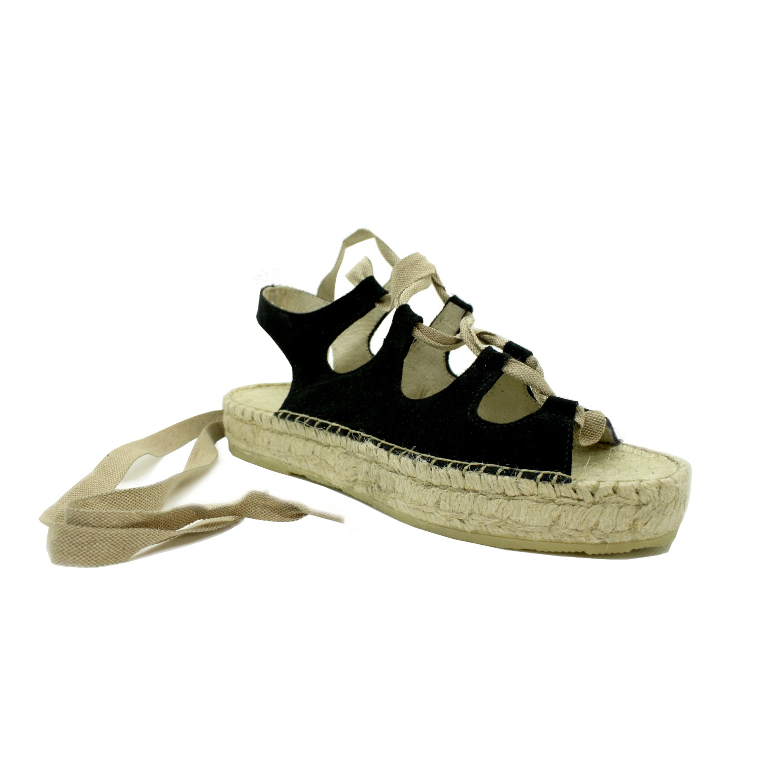 Espadrille COURONNE BORÉALE noire - Pointure : 38, Couleur : Noir