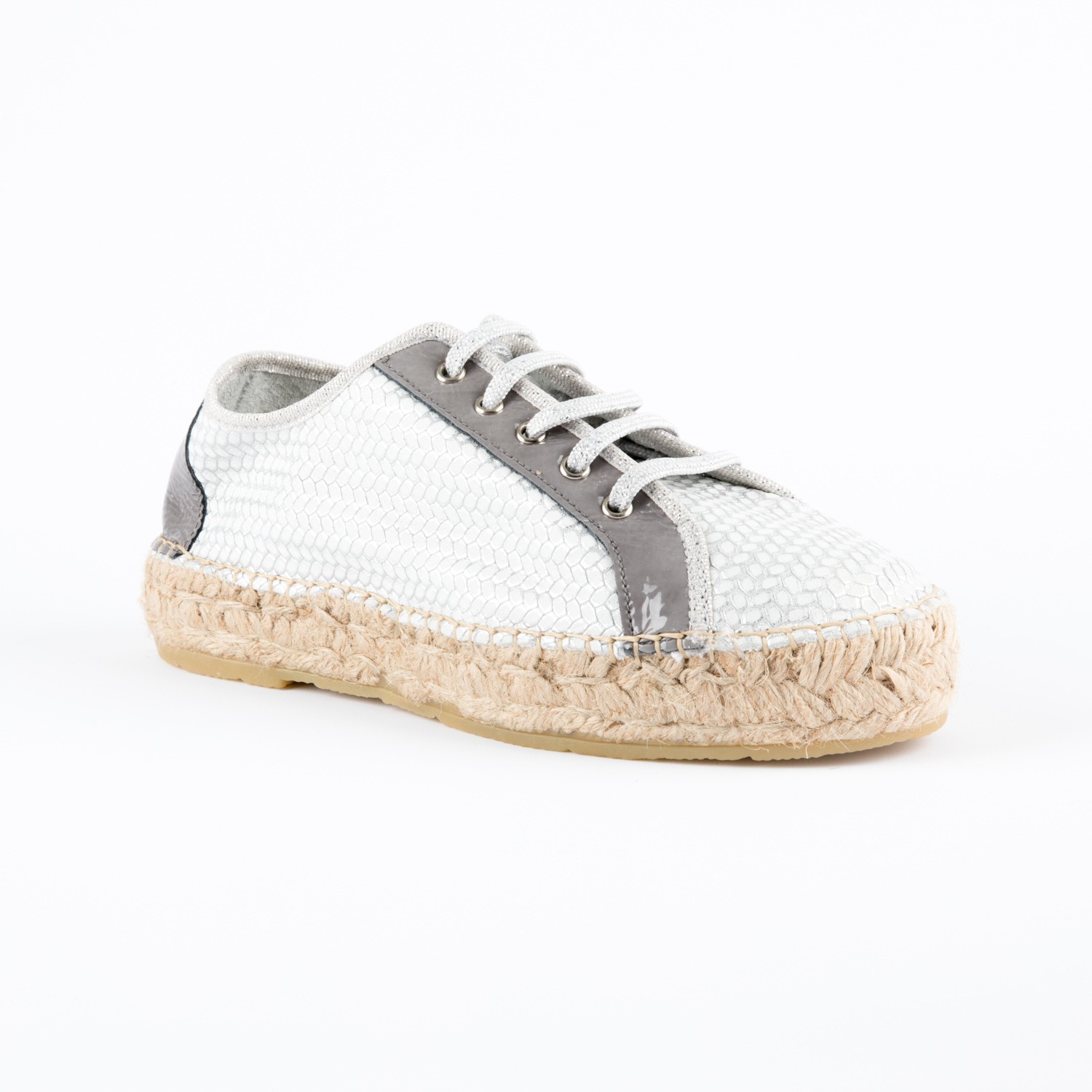 Espadrille POISSON - 36 et 40 - Pointure : 40, Couleur : Argent / Cuivre