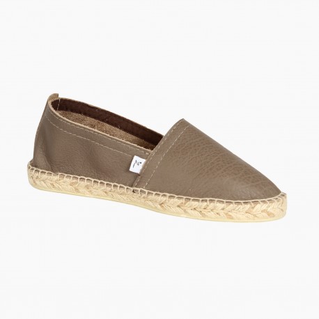 Espadrille GALAXIE– Cuir cendré