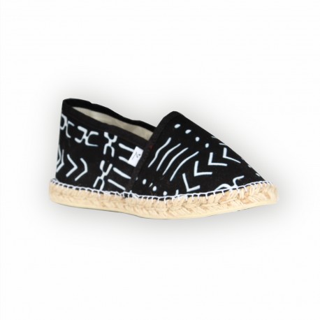 Espadrille BOGO noir et blanc