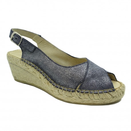 Espadrille femme AIGLE bleu brillant