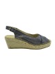 Espadrille femme AIGLE bleu brillant