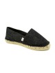 espadrille en coton noir pailleté