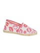 espadrille blanche motif bisous