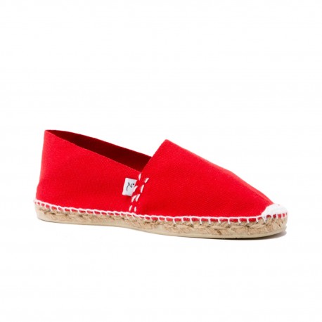 Auva - Espadrille rouge et blanche