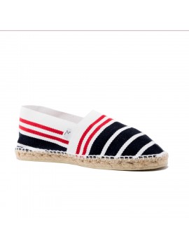 POLARIS - Espadrille rayée bleu blanc rouge