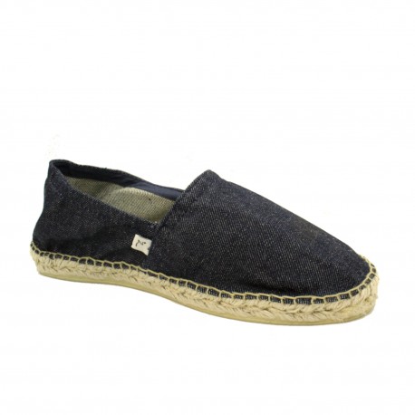 Espadrille en jean DENIM avec coutures bleues !