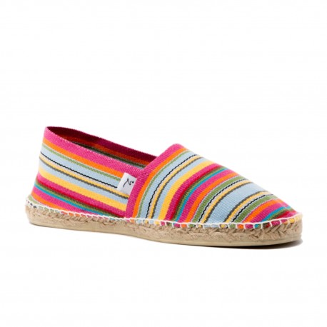 AGENA – espadrille rayée multicolore