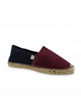 ALBIREO – Espadrille marine & bordeaux