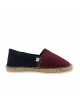 ALBIREO – Espadrille marine & bordeaux