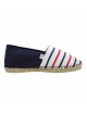 EPIBI - Espadrille rayée bleu, blanc, rouge