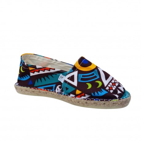 BUTTERFLY - Espadrille à fleurs bleues