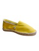 UNIVERS – Espadrille en cuir pleine fleur noir
