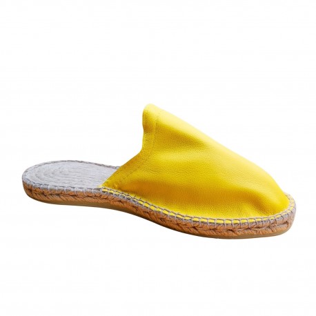 Espadrille Zabouch - Cuir Jaune Safran