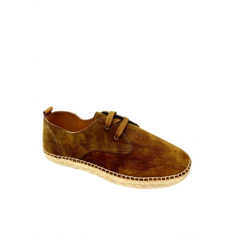 Espadrille Lombardi - type Derby, semelle en corde façon Zétoiles