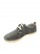 Espadrilles gris délavé à lacets chic décontracté