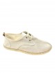 Espadrille couleur lin Lombardi - type Derby, semelle en corde façon Zétoiles