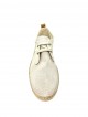 Espadrille couleur lin Lombardi - type Derby, semelle en corde façon Zétoiles
