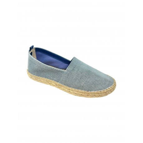 GREGALE - espadrilles type derby bleu délavé