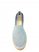 GREGALE - espadrilles type derby bleu délavé
