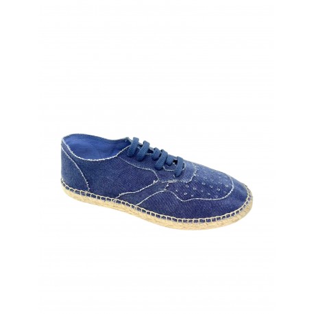 HEGOA - espadrille bleu de type Basket pour l’été