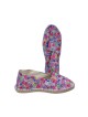 Espadrille rose imprimé COEUR